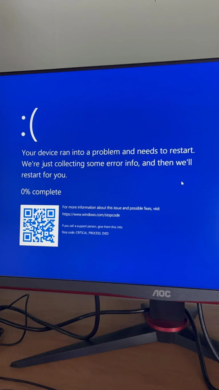 Fix Stop Code: CRITICAL_PROCESS_DIED on Windows 11 (BSOD)